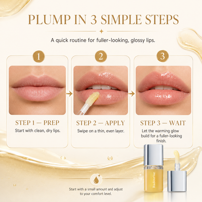 Radoxrise™ Spicy Lip Plumper — Fuller-Looking Lip Plumper Gloss, Non-Sticky, High-Shine Finish