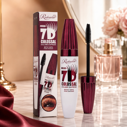 Radoxrise™ 7D Waterproof Mascara - 24H Long Lasting Volume & Curl, Smudge-Proof Lift for Natural False Lash Look