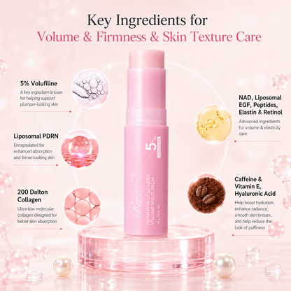 [NEW]Radoxrise™ PDRN Pink Collagen Volume Multi Balm | All In One Volufiline, PDRN, NAD Stick for Youthful-Looking, Helping Look of Fine Lines, Firming Care, Anti-Aging Care | For Under-Eyes, Neck, Forehead, Smile Lines, Lip Care | Korean Skincare