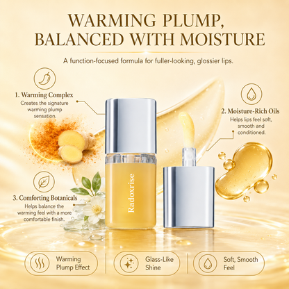 Radoxrise™ Spicy Lip Plumper — Fuller-Looking Lip Plumper Gloss, Non-Sticky, High-Shine Finish