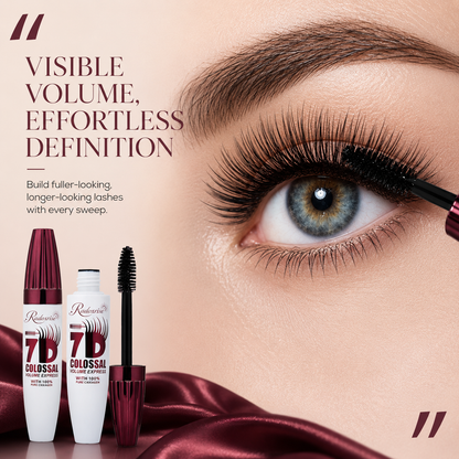 Radoxrise™ 7D Waterproof Mascara - 24H Long Lasting Volume & Curl, Smudge-Proof Lift for Natural False Lash Look