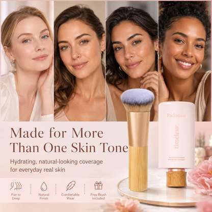 Radoxrise™ timeless hydrating foundation & serum foundation brush - full coverage serum foundation + FREE brush
