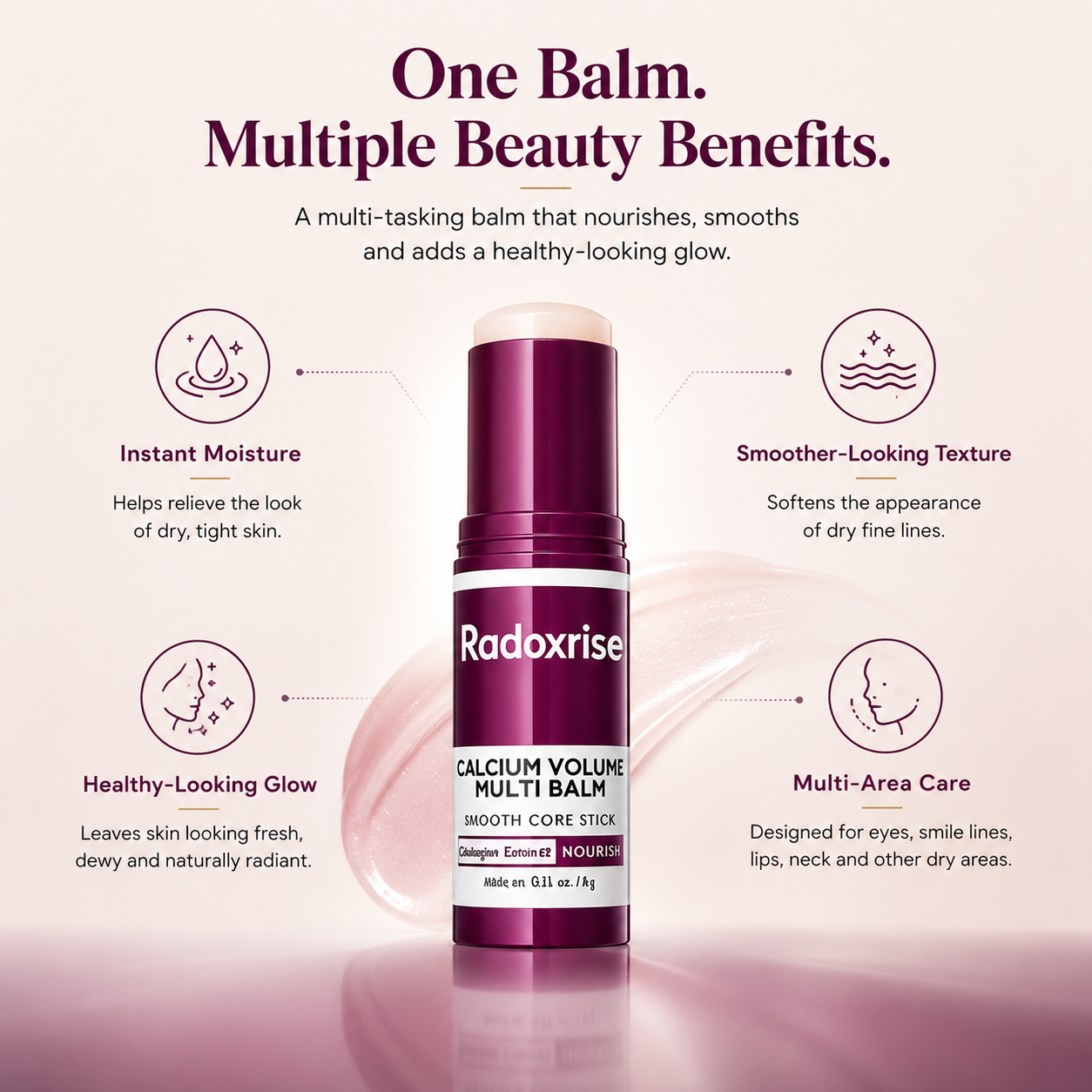 Radoxrise™ Calcium Multi Balm Eye Care Routine Korean Skin Care Anti-aging Cosmetics Collagen Eye Stick 9g