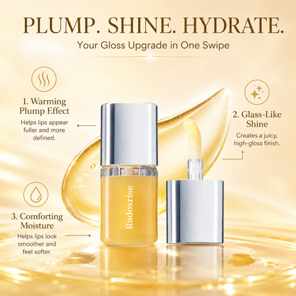Radoxrise™ Spicy Lip Plumper — Fuller-Looking Lip Plumper Gloss, Non-Sticky, High-Shine Finish