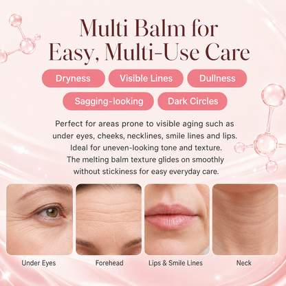 [NEW]Radoxrise™ PDRN Pink Collagen Volume Multi Balm | All In One Volufiline, PDRN, NAD Stick for Youthful-Looking, Helping Look of Fine Lines, Firming Care, Anti-Aging Care | For Under-Eyes, Neck, Forehead, Smile Lines, Lip Care | Korean Skincare