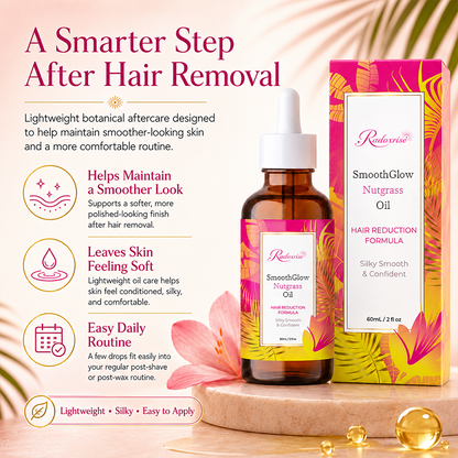 Radoxrise™ Beauty Cyperus Rotundus Oil for Natural Hair Reduction - 60ml/2oz