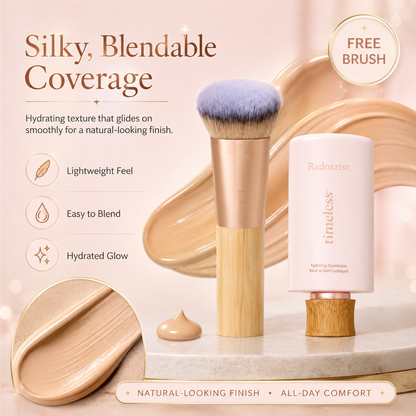 Radoxrise™ timeless hydrating foundation & serum foundation brush - full coverage serum foundation + FREE brush