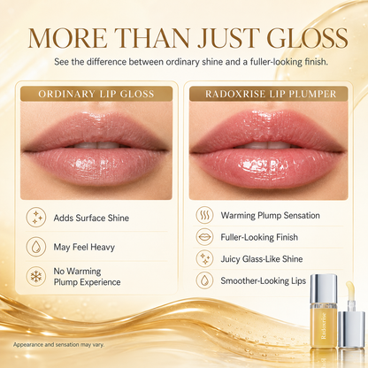 Radoxrise™ Spicy Lip Plumper — Fuller-Looking Lip Plumper Gloss, Non-Sticky, High-Shine Finish