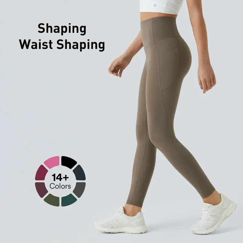 Alisanda®  High Waisted Waist Shaping Pocket Shaping Training Leggings（副本）